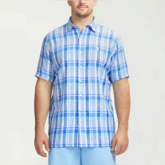 NWT - IZOD Men's Big & Tall Classic Fit Shirt - Cornflower Blue - Size XLT - Picture 2 of 16